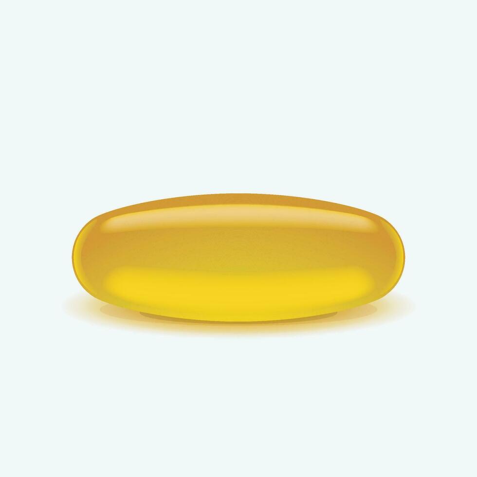 omega 3 píldora vector