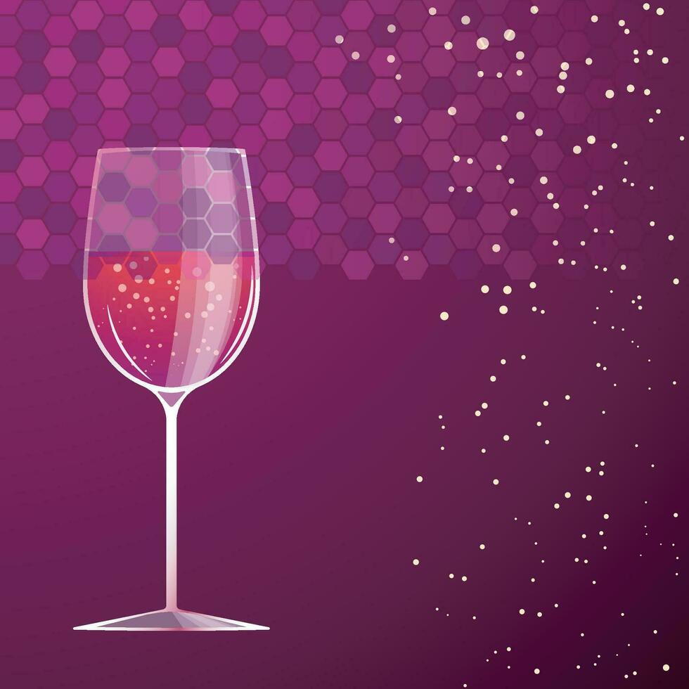 red vine in glasss vector