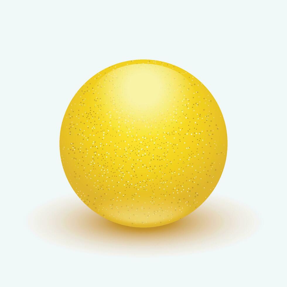 amarillo color pelota vector