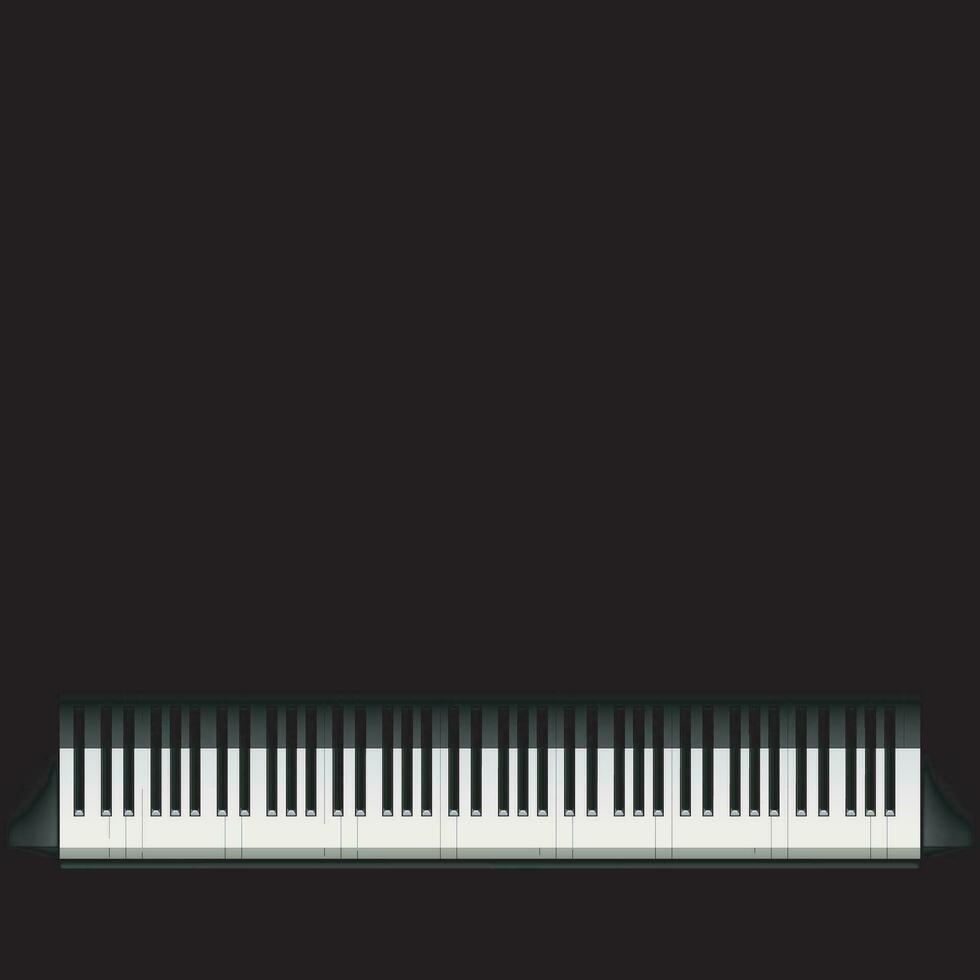 piano black background vector