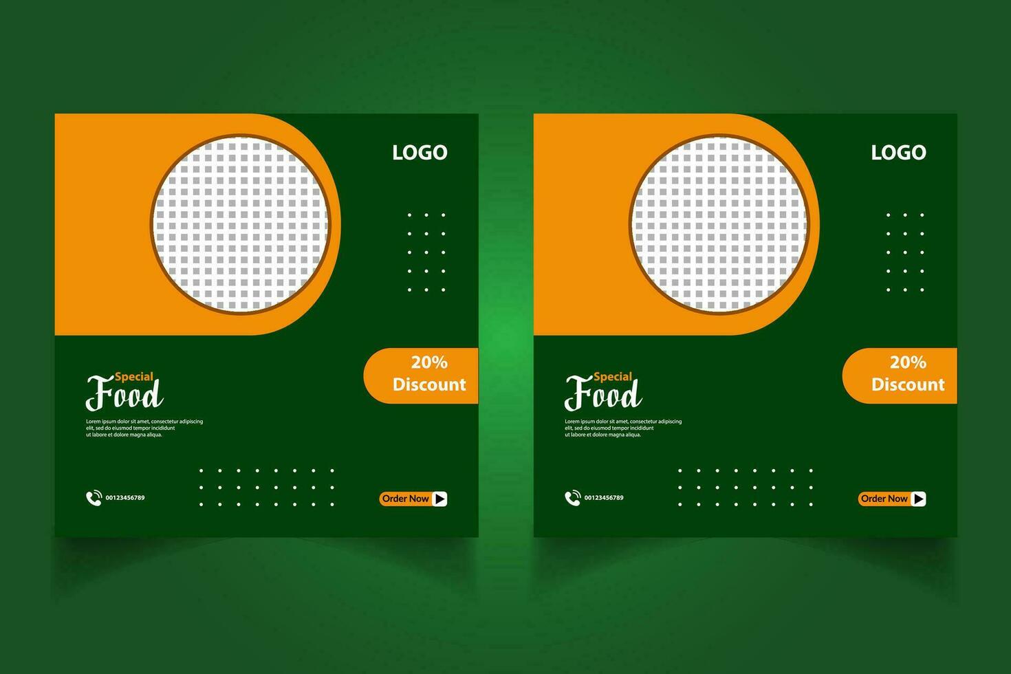 Special juice drink menu social media post template,  Perfect for social media post, Set of Orange Juice social media post templates,  Suitable for restaurant menu. vector