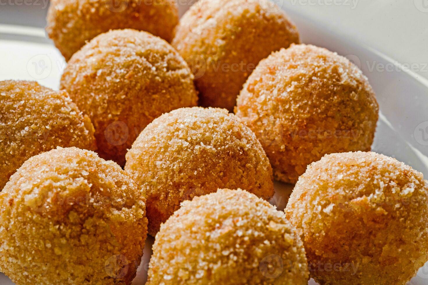 Deep fried cheese balls for buffet dinner. Catering food for gala dinner or event. Close up photo