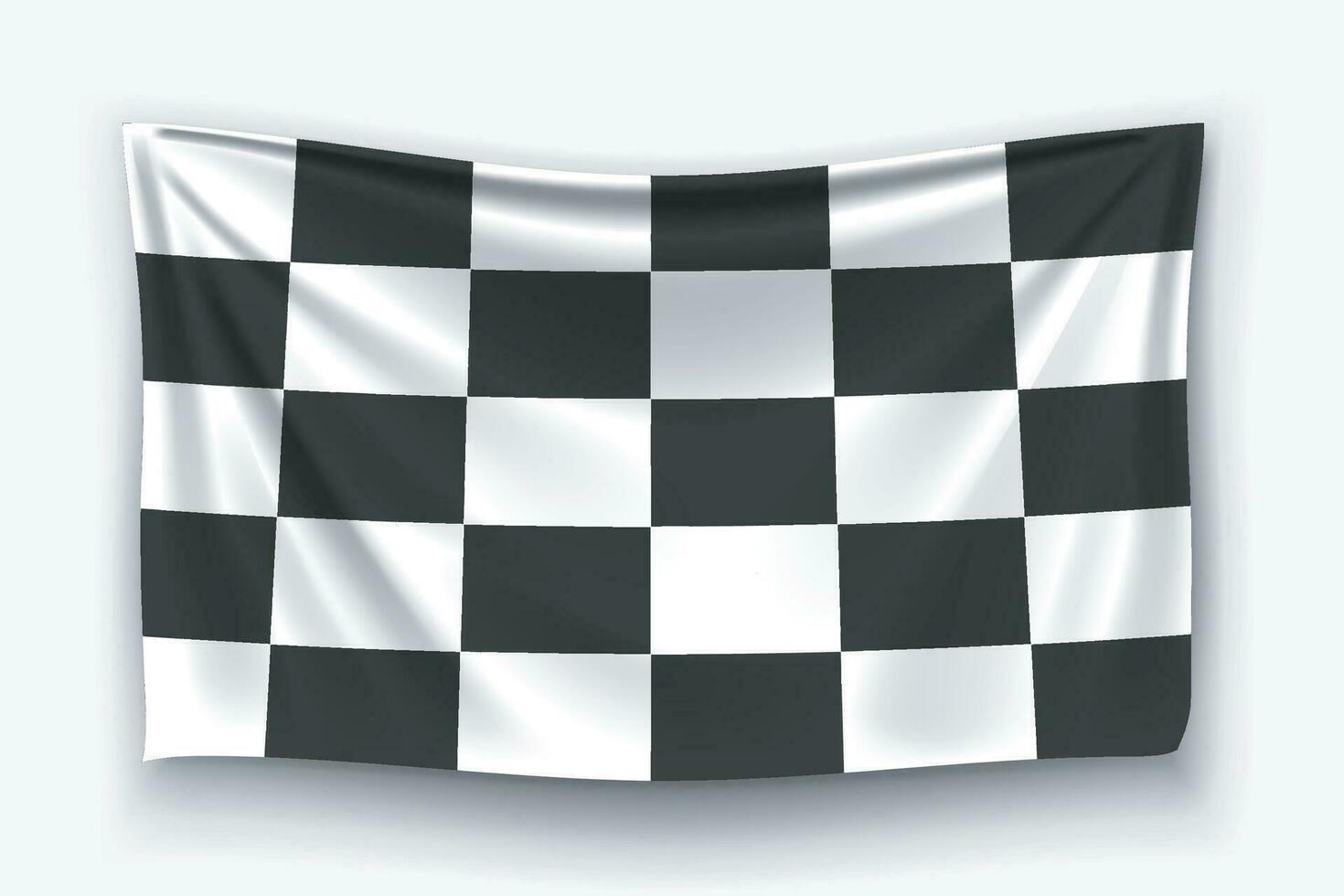 race flag shadow vector