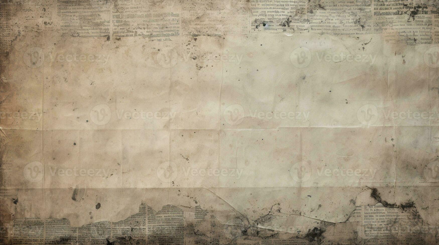 Realistic Photo of Newspaper Paper Grunge Vintage Old Aged Texture Background