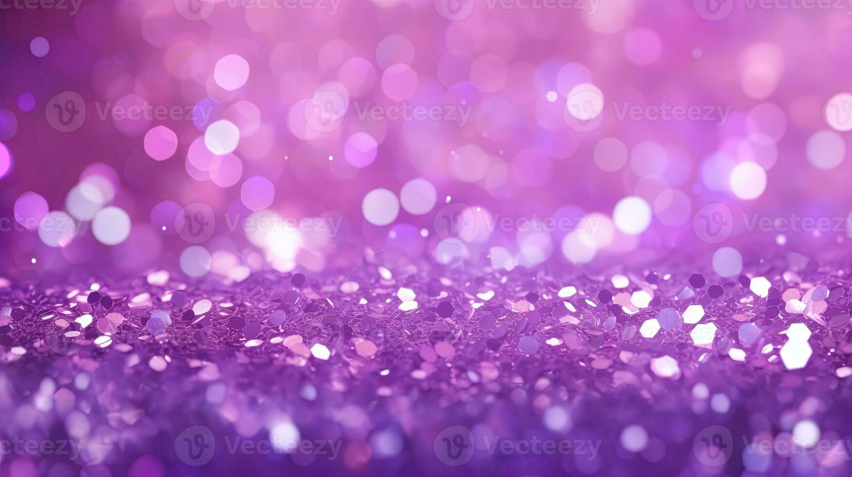 Abstract Bokeh Purple Glitter Background photo