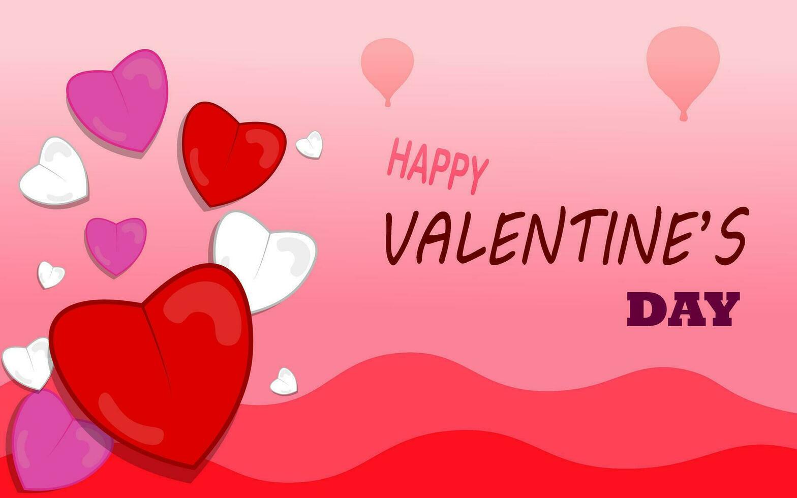 illustration design about love and affection. valentine design for greeting card, banner, flyer, wallpaper, cover. vector
