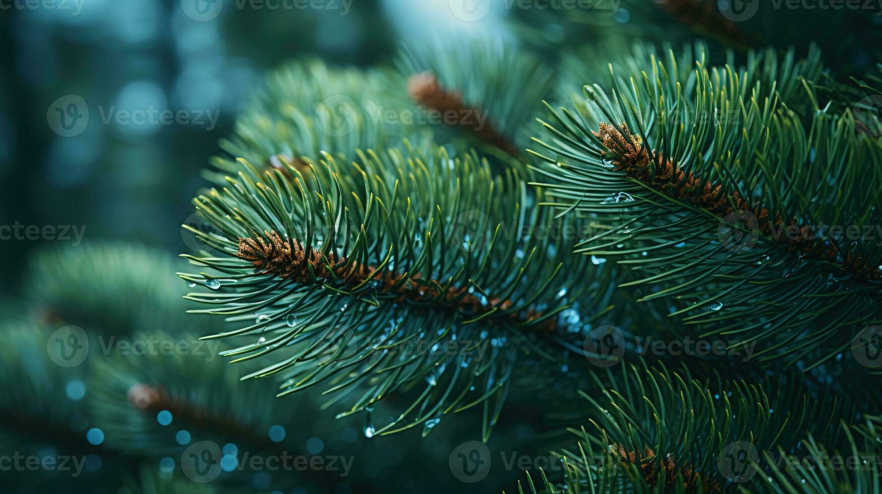 Macro Photo of Christmas Tree