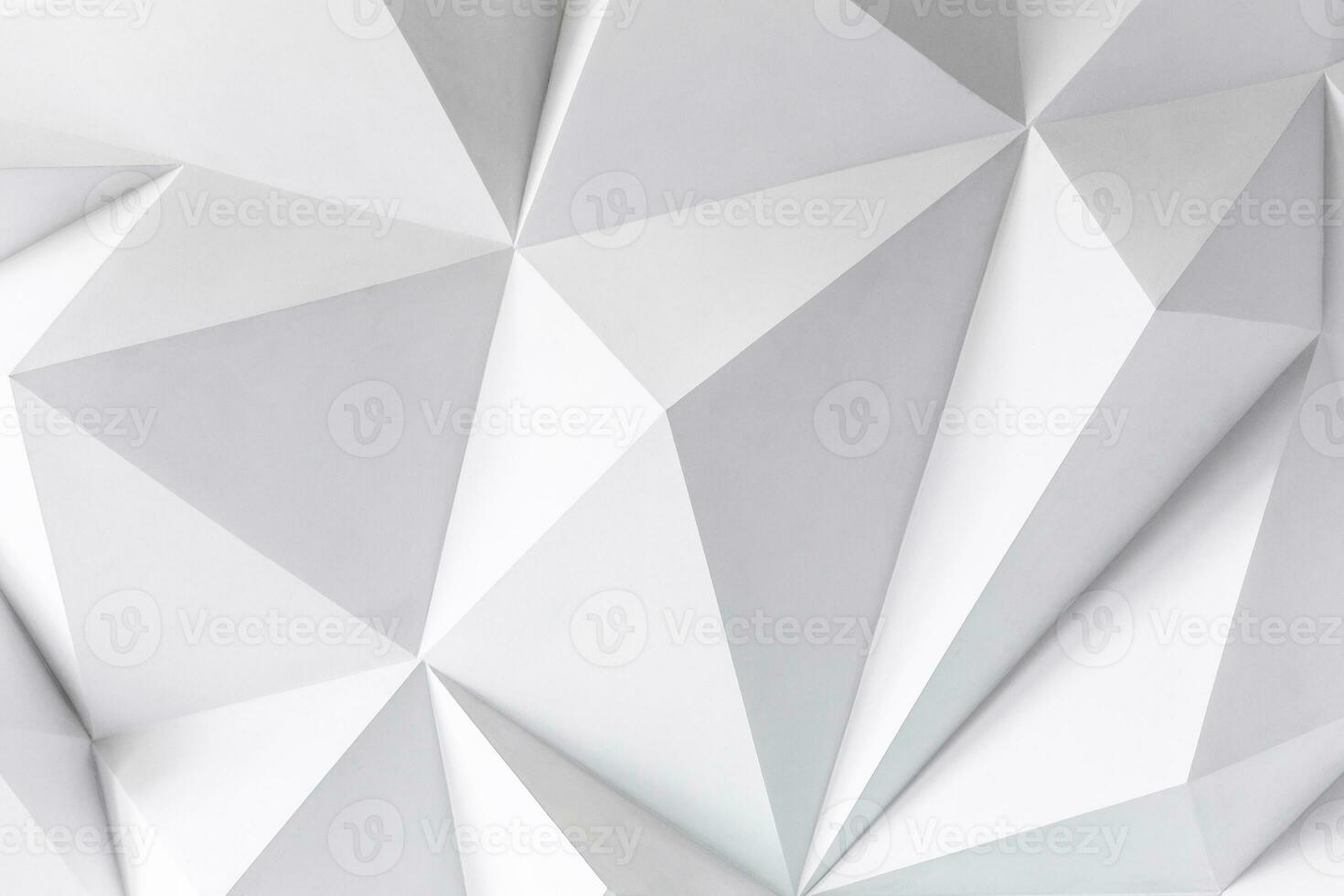 Photo of abstract background of polygons on white background.