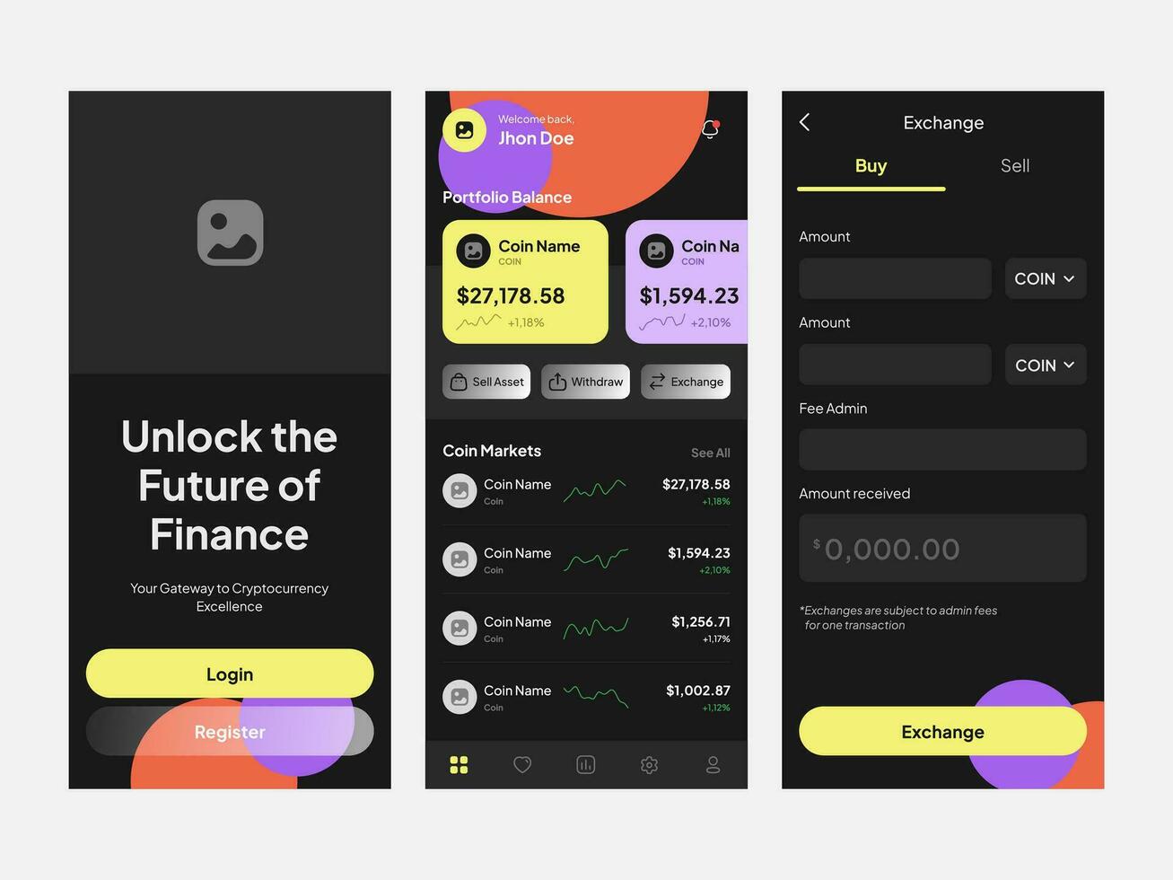 limpiar ui ux diseño modelo vector. adecuado para móvil solicitud finanzas, bancario, criptografía, y billetera electrónica. vector