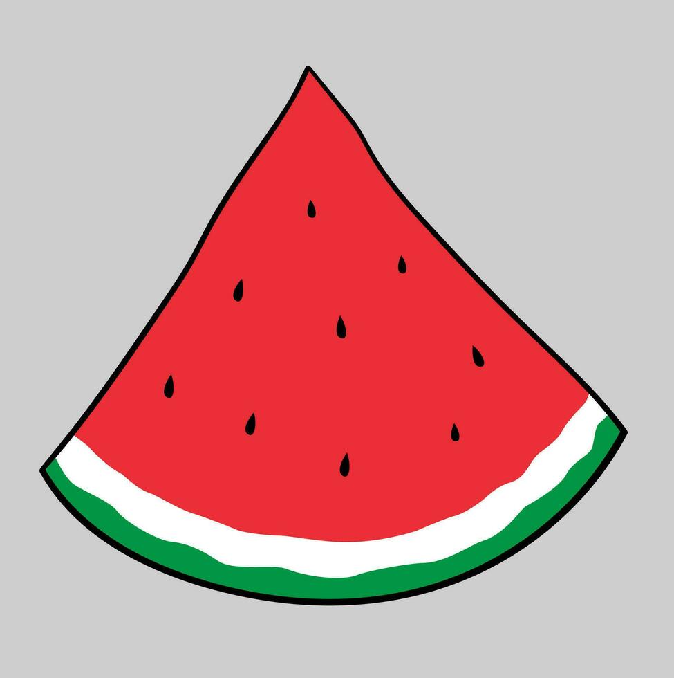 Watermolon Fruit. Watermelon Palestine Symbol vector