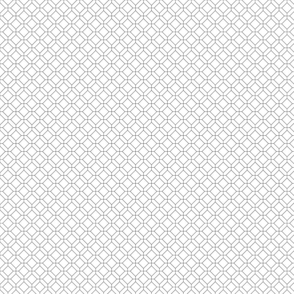 black monoline vector lattice tile background pattern