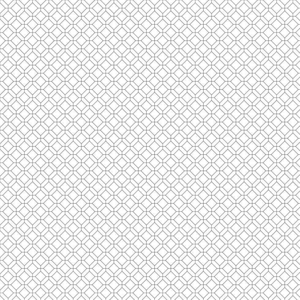 black monoline vector lattice tile background pattern