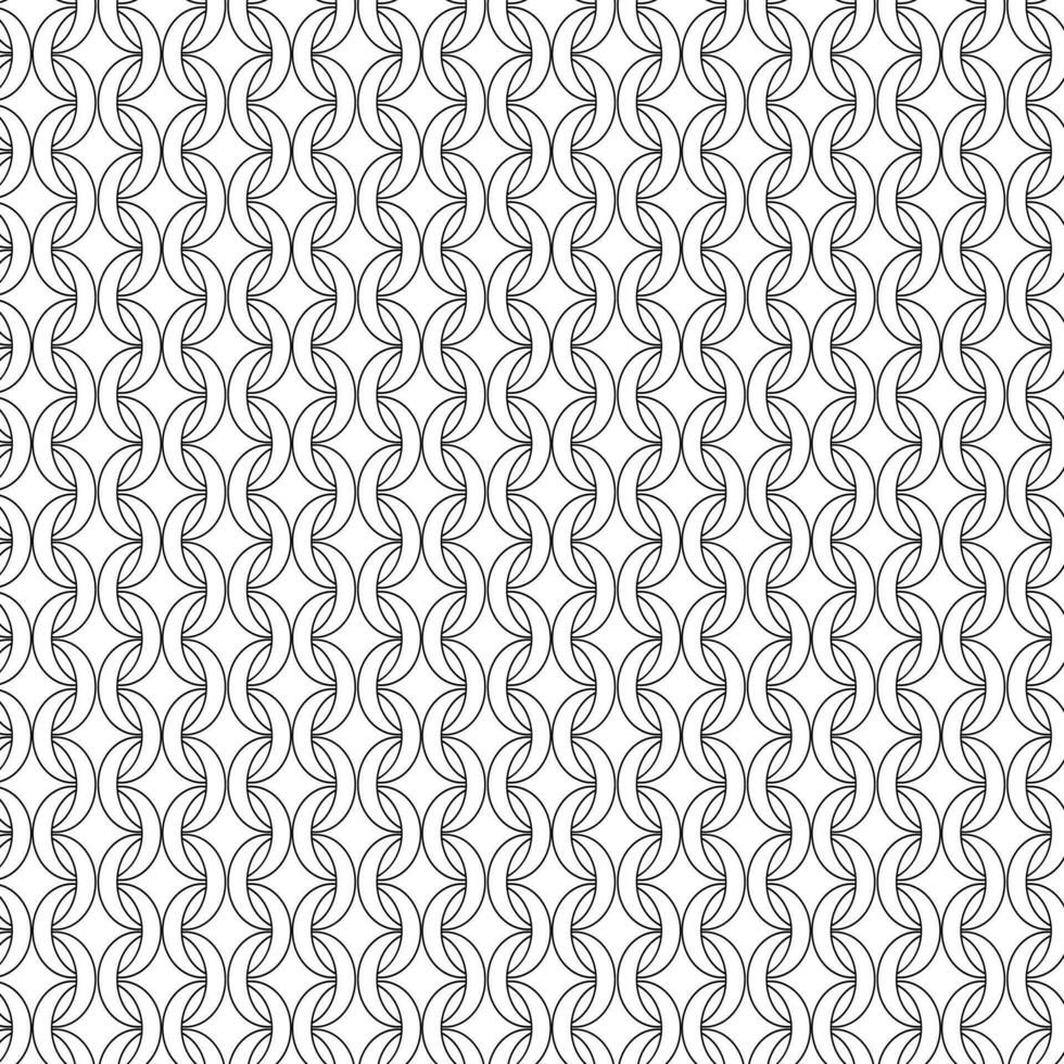 black line interlocking abstract vector seamless background pattern