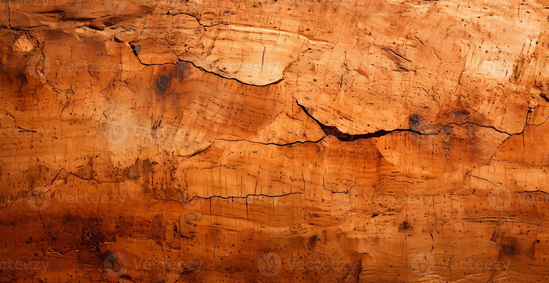 Balsa wood texture, panoramic old background - AI generated image photo