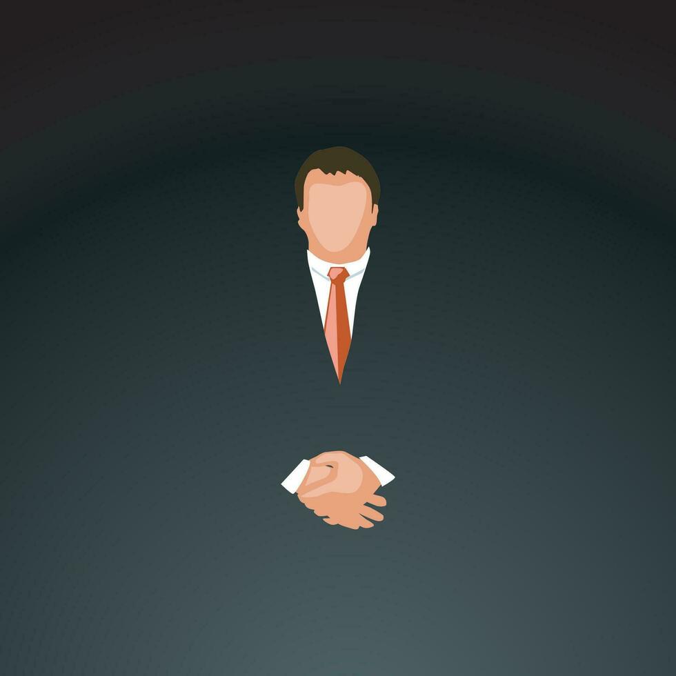 businessman in dark1 vector