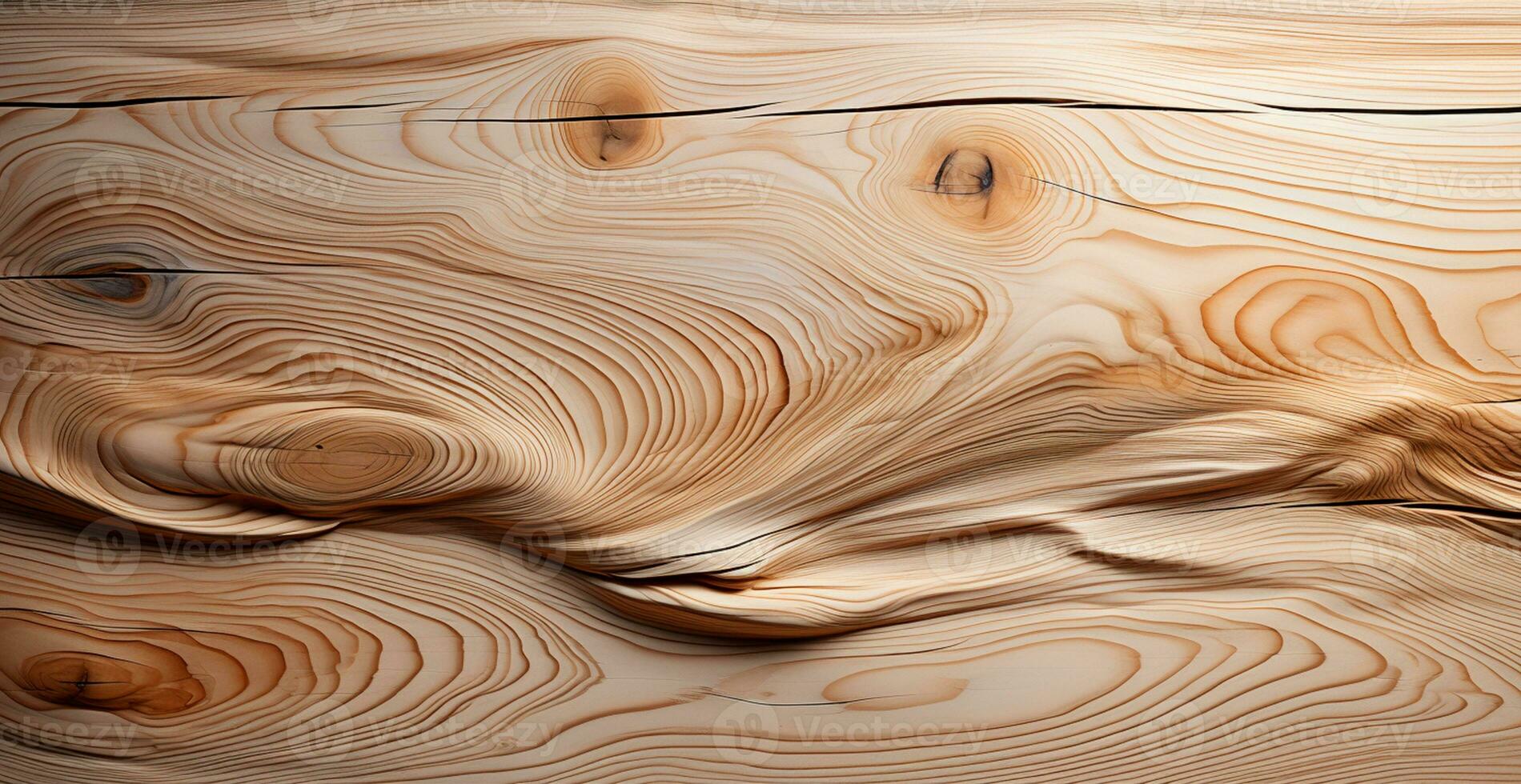 Light wood texture, panoramic background - AI generated image photo