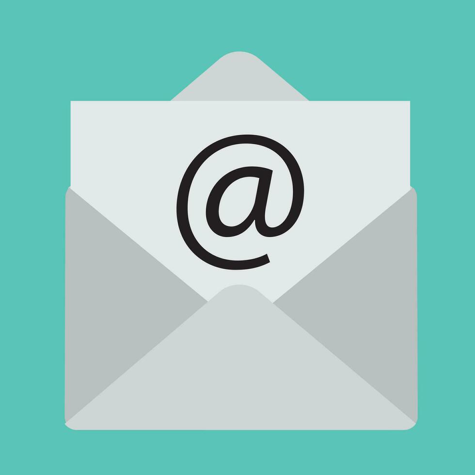Open mail icon vector image