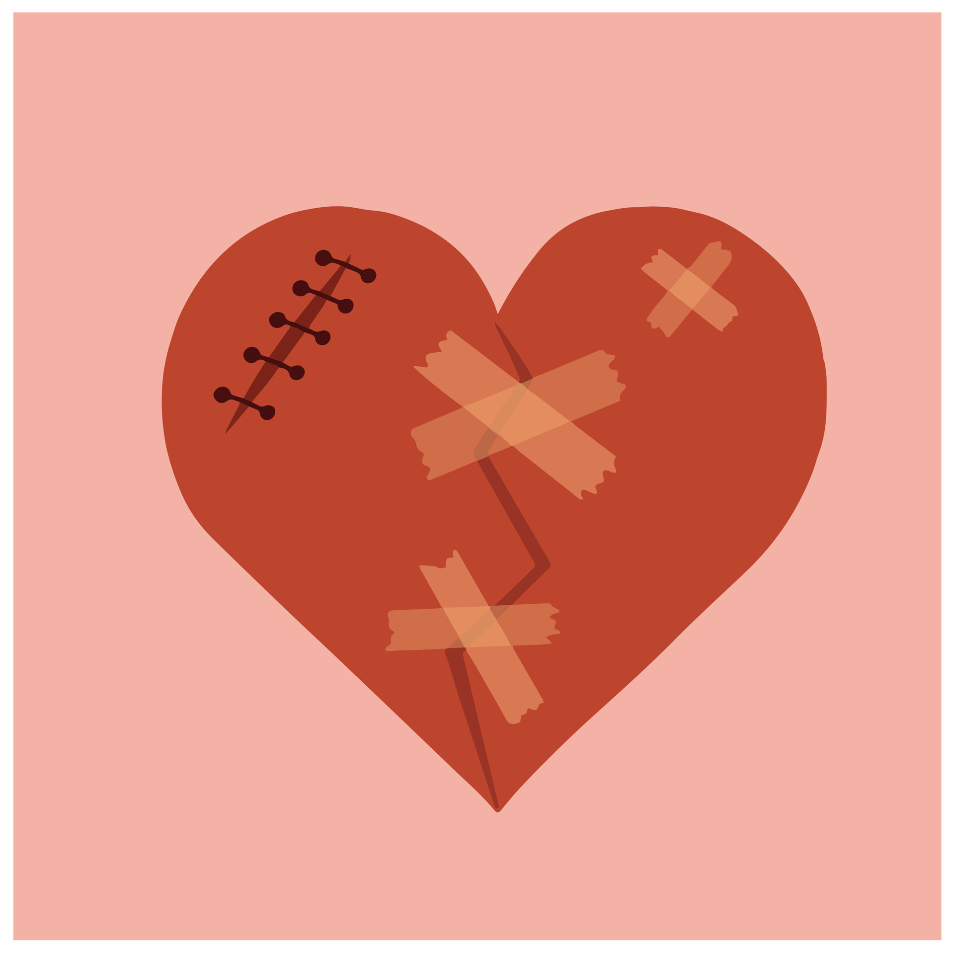 Broken heart vector illustration 34242557 Vector Art at Vecteezy