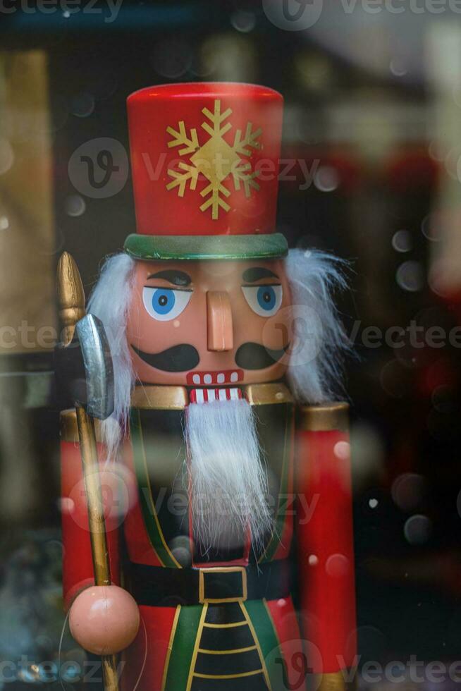 christmas decoration wooden nutcracker photo