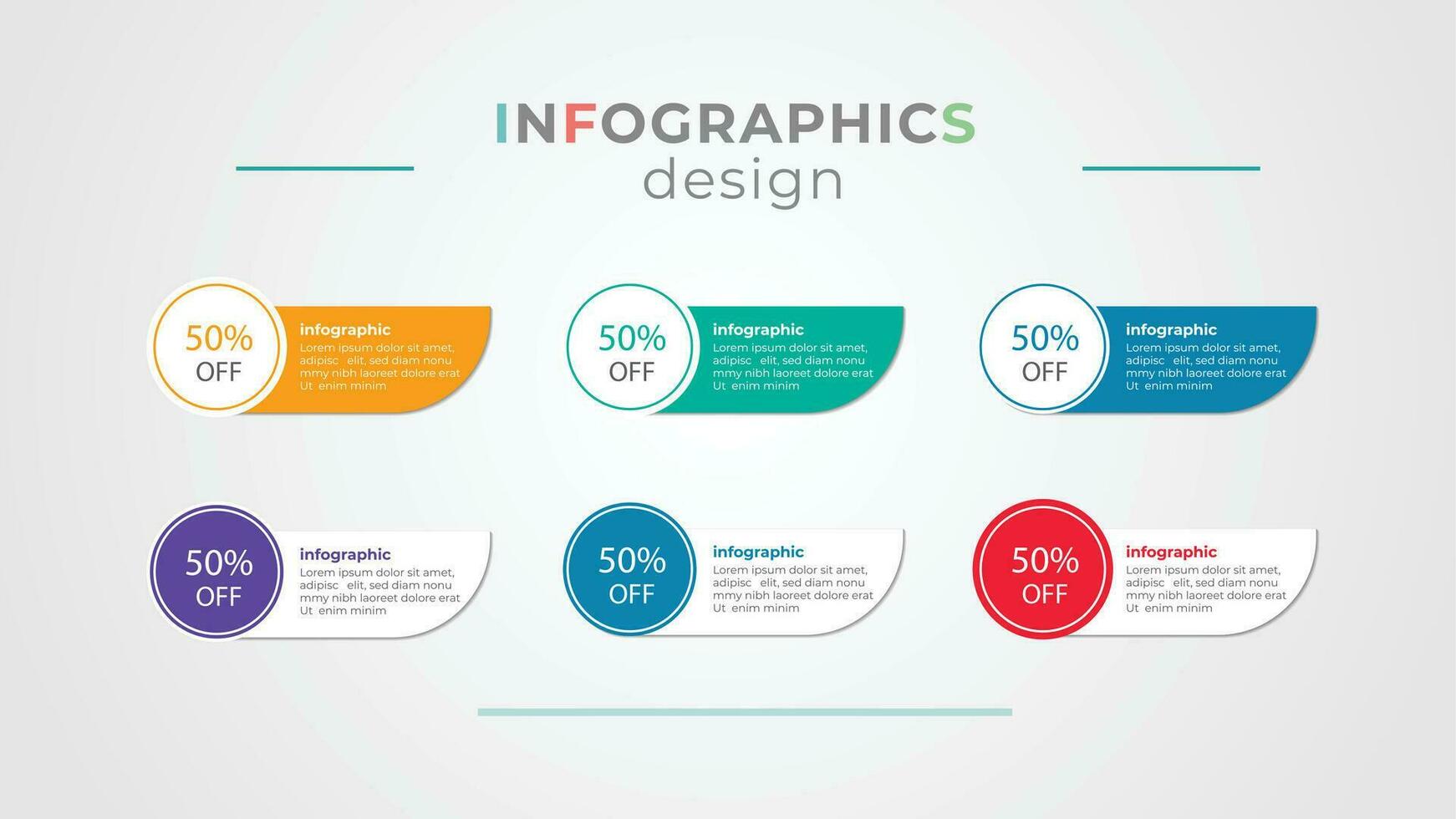 Info design wow vector