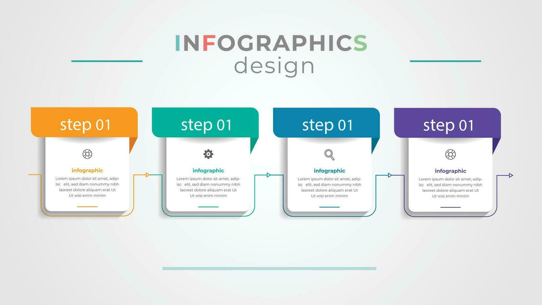 Info design wow vector