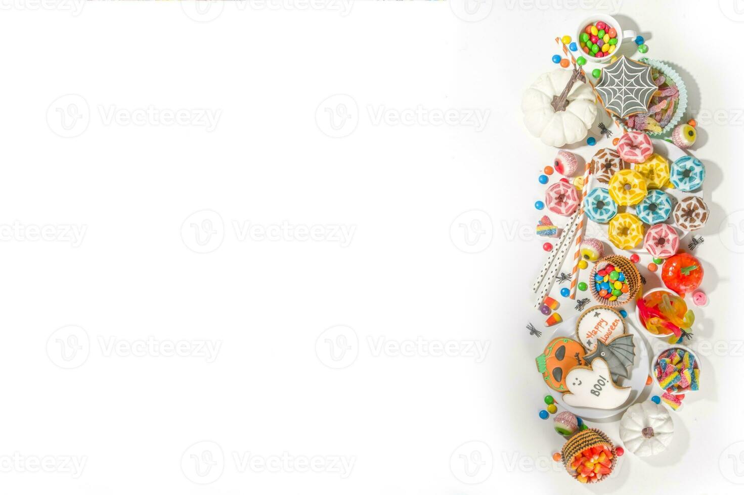 Colorful Fashion Accessories on White Studio Background photo