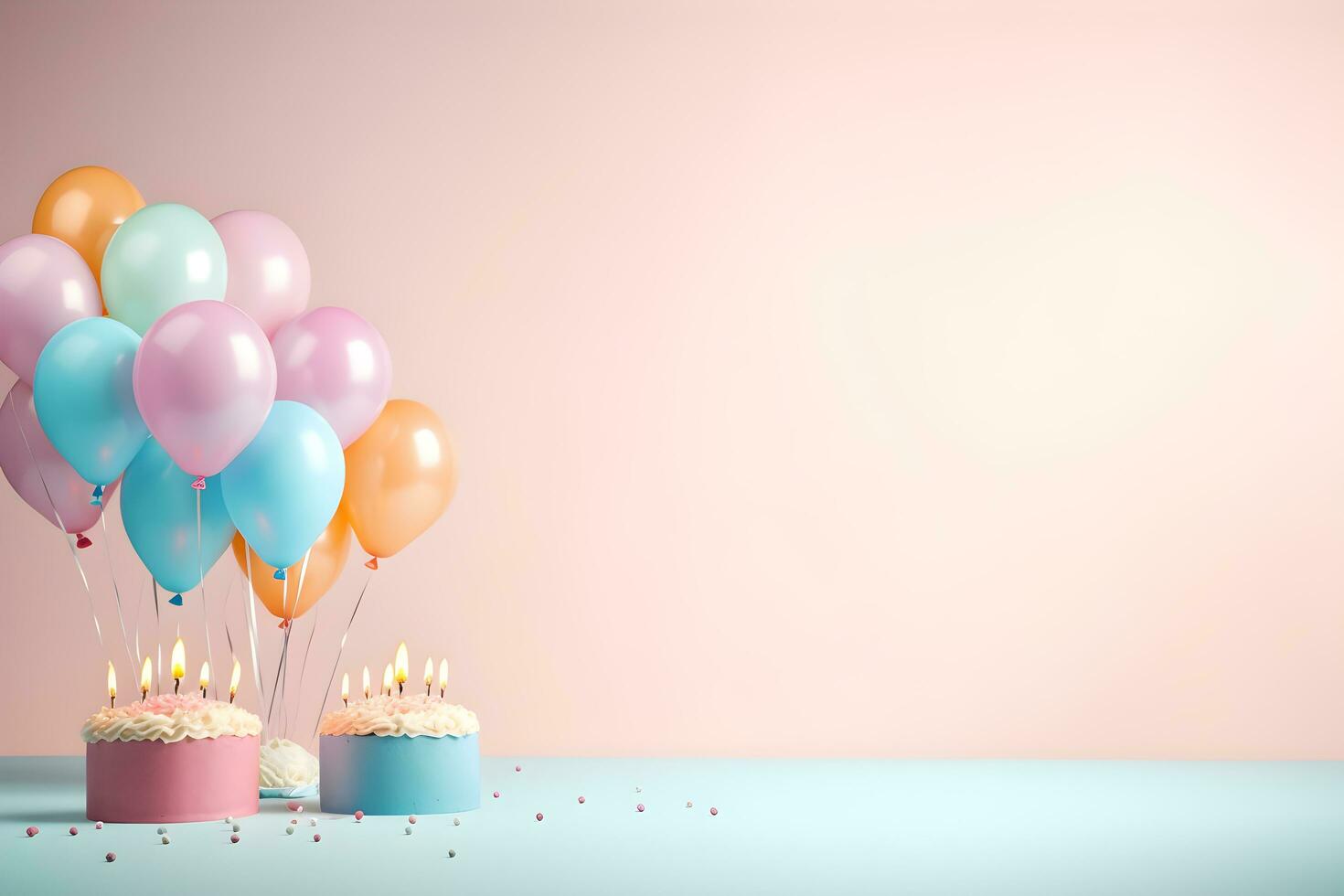 Happy Birthday Background AI Generated photo