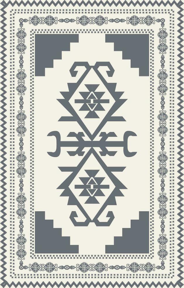 Carpet pattern Persian. Geometric ethnic oriental seamless pattern traditional Design for background. african pattern. rug , tile , wallpaper , Vector illustration. American