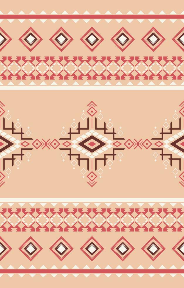 Ethnic geometric. Seamless pattern. Mexican blanket, rug. Woven carpet illustration. vector