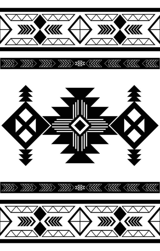 Ethnic abstract ikat art. Seamless pattern in tribal, folk embroidery, and Mexican style. Aztec geometric art ornament print.Design for carpet, textile, cover, wallpaper, fabric, wrapping, clothing, vector