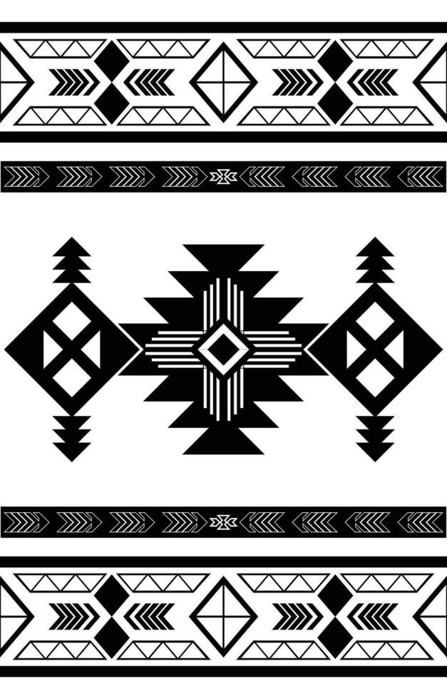 étnico resumen ikat Arte. sin costura modelo en tribal, gente bordado, y mexicano estilo. azteca geométrico Arte ornamento diseño de impresión para alfombra, textil, cubrir, fondo de pantalla, tela, envase, ropa, vector