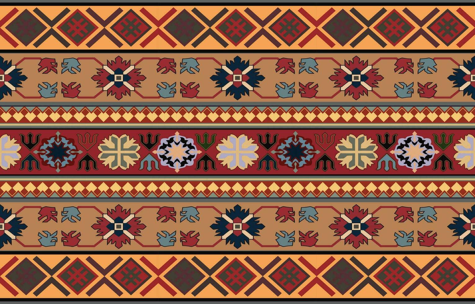 navajo pattern.Persian rug.Aztec tribal.seamless geometric pattern. Indigenous ethnic carpet. Ethnicity. Red carpet, the story of the fire war. vector