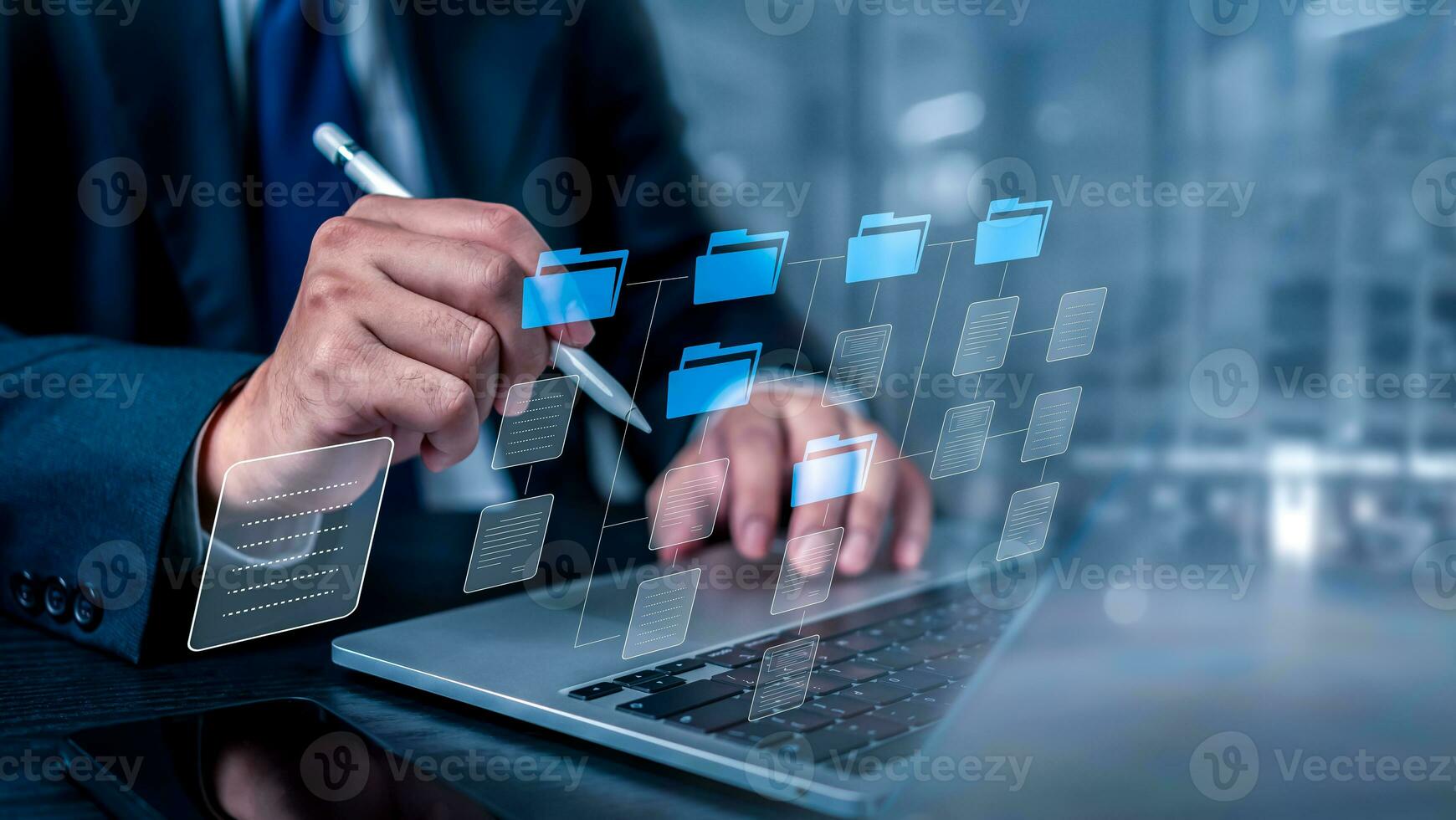 Document Management System DMS business processes share and organize and files. photo