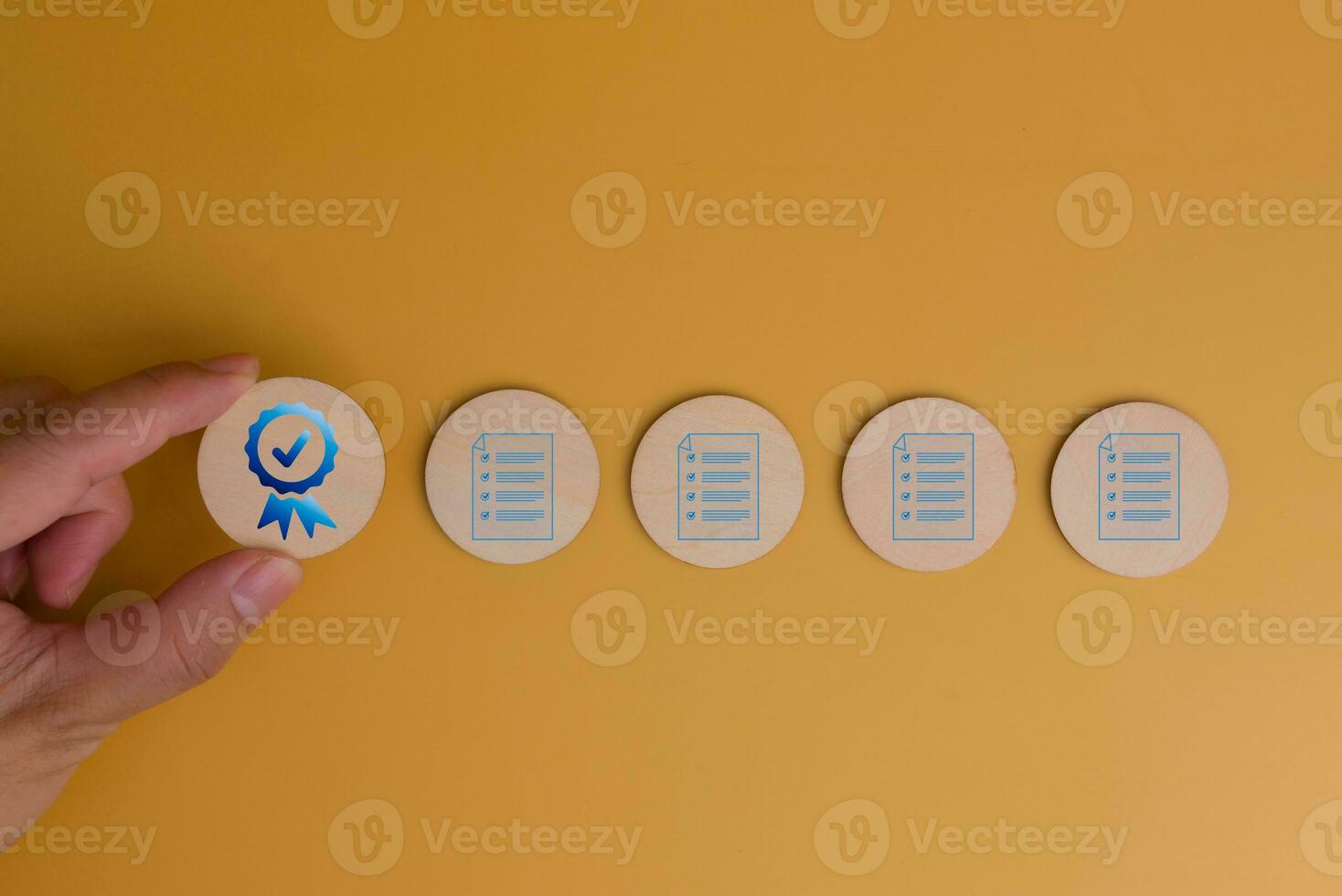 Business technology marketing question certificate feedback management, check satisfaction post research online service, questionnaire survey evaluation concept. photo