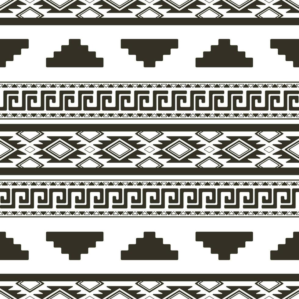 Aztec pattern. Seamless simple geometric pattern. vector