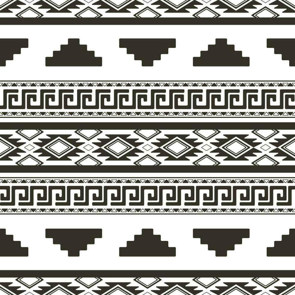 Aztec pattern. Seamless simple geometric pattern. vector