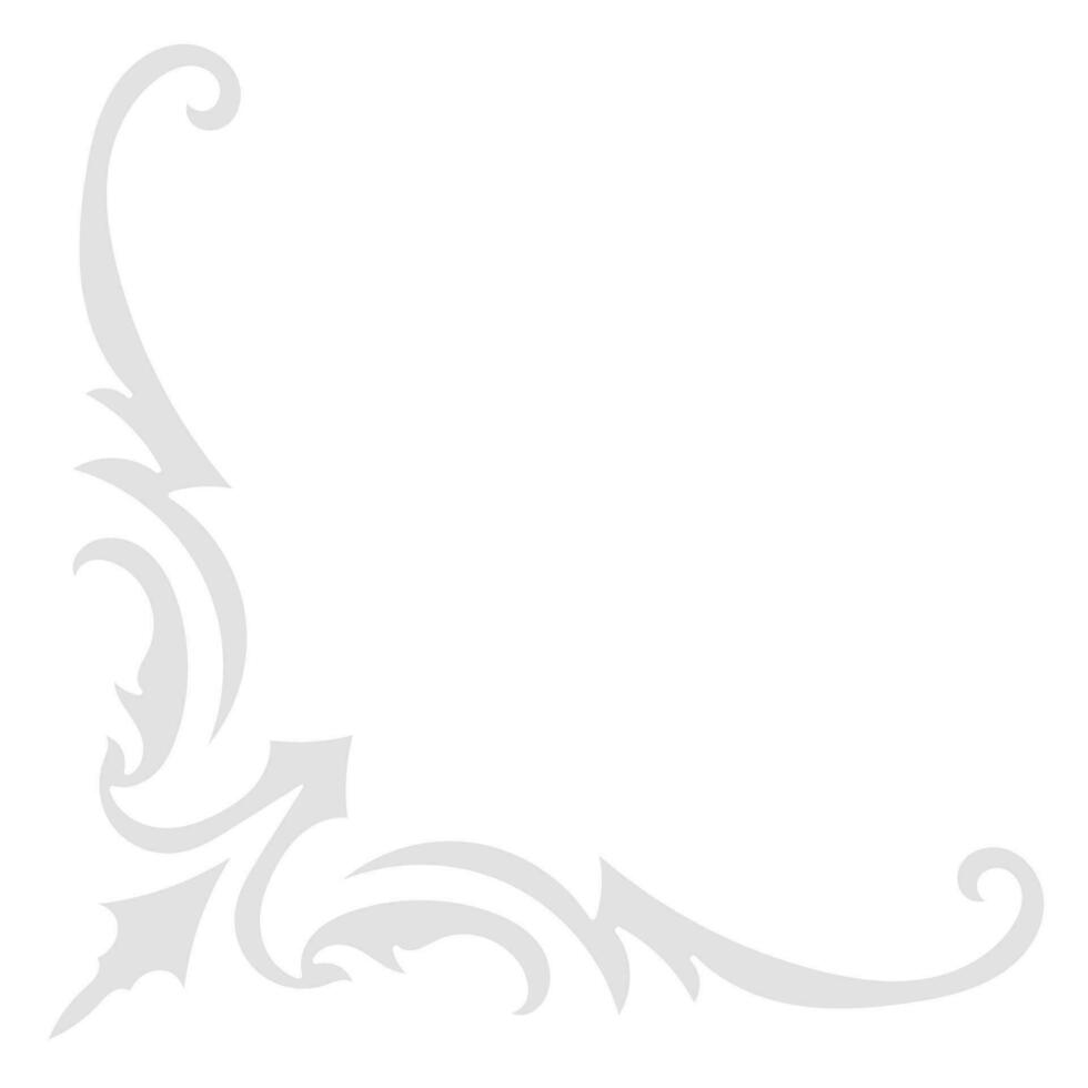 light gray vintage corner lines wedding card decoration card 34247582