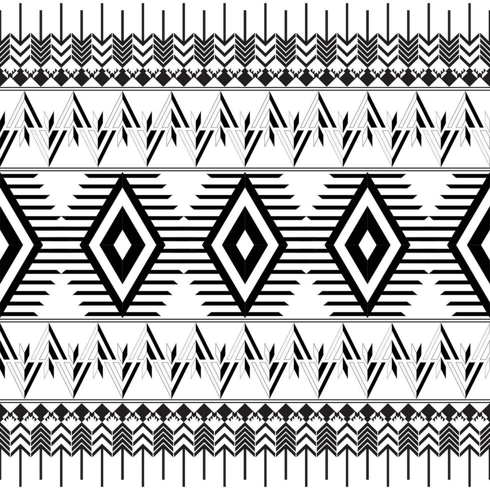 étnico geometría, sin costura patrones. azteca sin costura modelo diseño cortinas antecedentes alfombra fondo de pantalla ropa envuelve batik telas vector