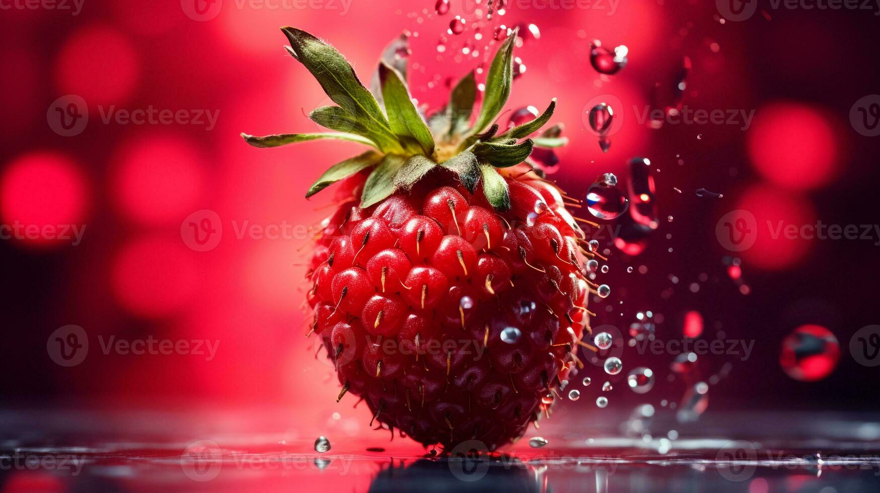 foto de pineberry Fruta medio en contra un vistoso resumen antecedentes. generativo ai