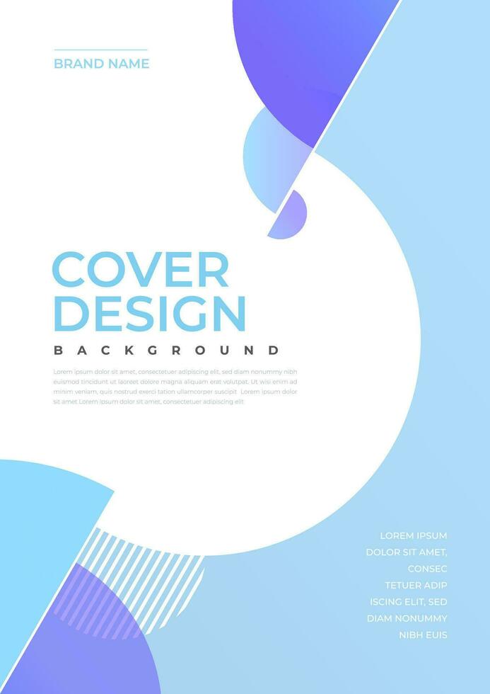 Brochure and book cover design template with abstract background vector