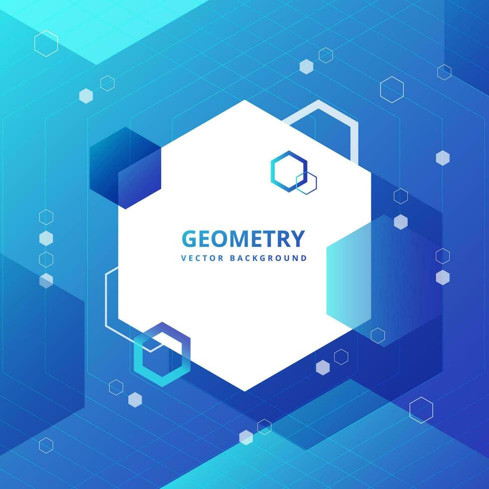 Hexagon graphic vector abstract background