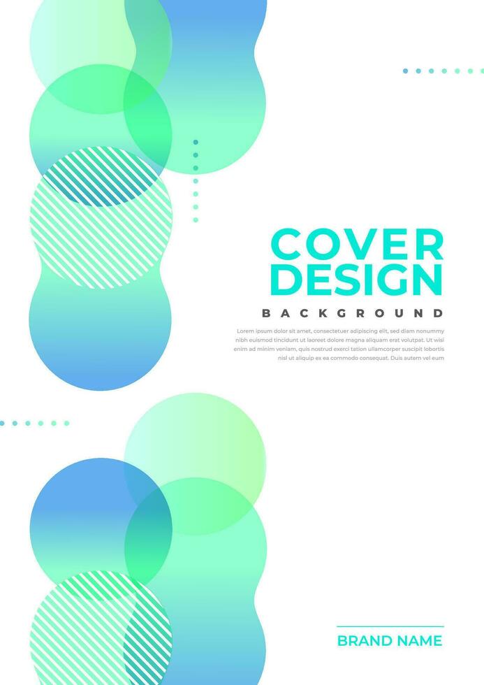 Brochure and book cover design template with abstract background vector