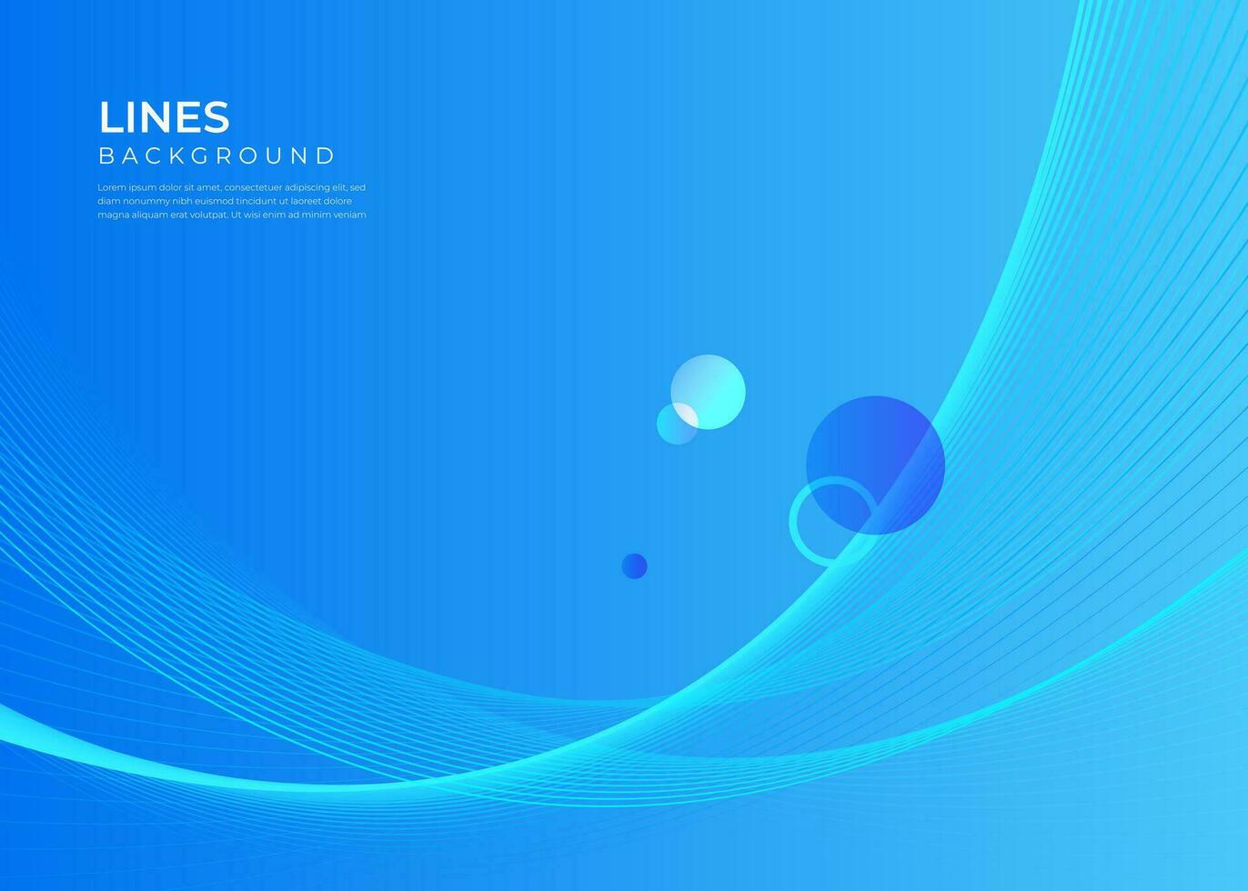 Abstract glowing wave lines background vector