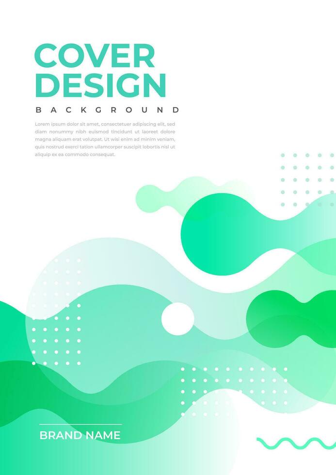 Brochure and book cover design template with abstract background vector