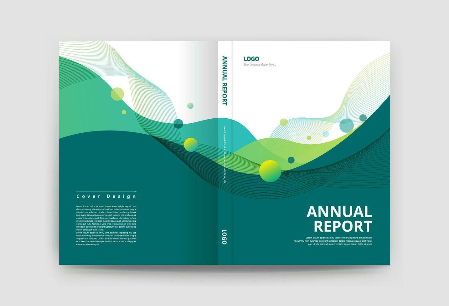 brochure cover design template vector