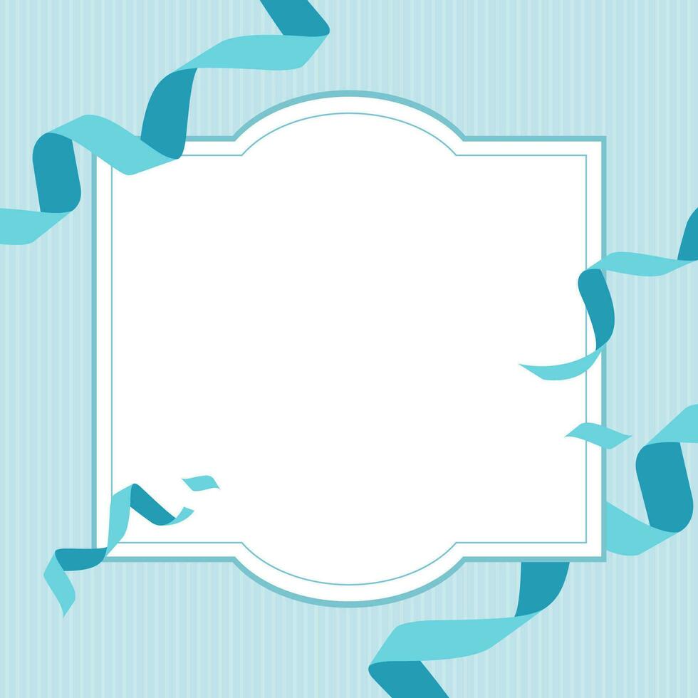ribbon frame background vector