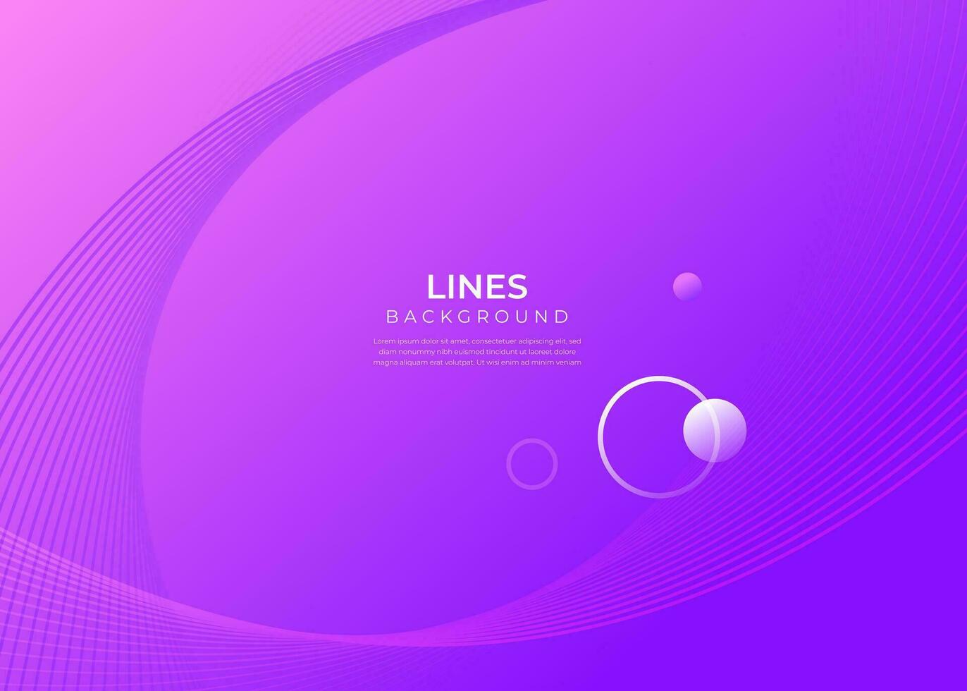 Abstract glowing wave lines background vector