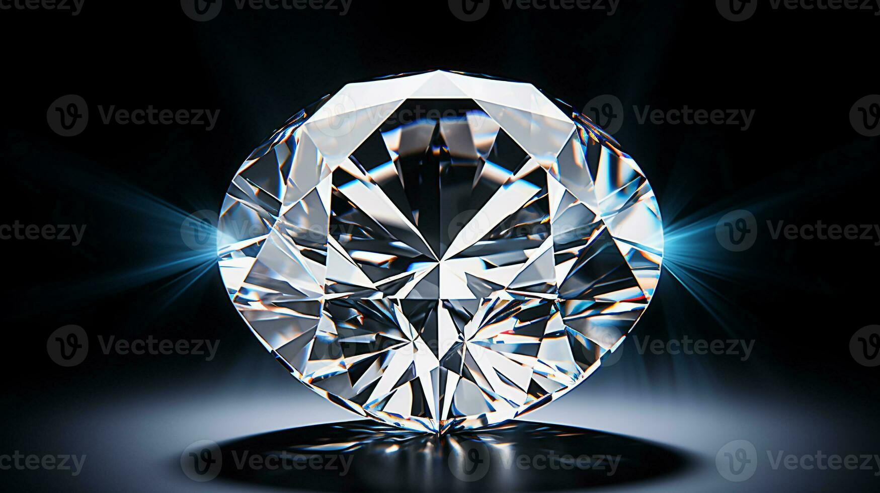 Photo of Diamond isolated on white background. Generative AI