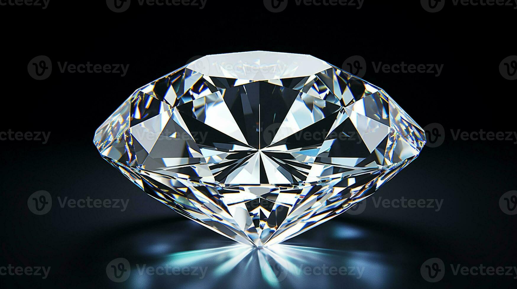 Photo of Diamond isolated on white background. Generative AI