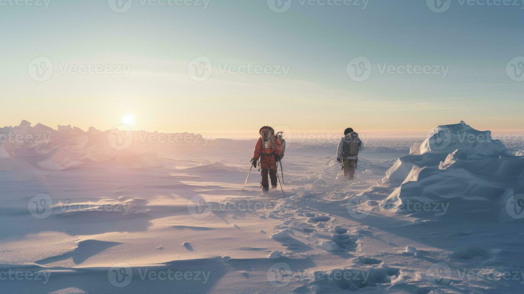 el norte polos glacial extensión. generativo ai foto